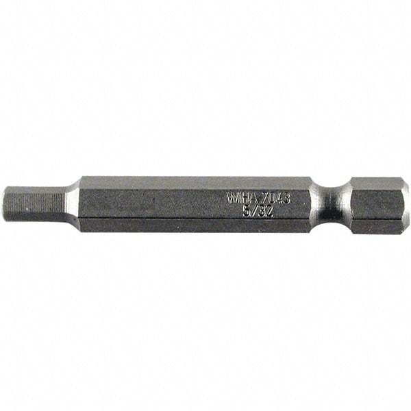 Wiha - 2.5mm Hex Power Bit - 1/4" Drive, 50mm OAL - USA Tool & Supply