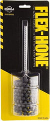 Brush Research Mfg. - 1-7/8" to 2" Bore Diam, 120 Grit, Zirconia Alumina Flexible Hone - Medium, 8" OAL - USA Tool & Supply