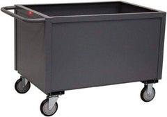 Jamco - 1,200 Lb Capacity, 1 Shelf, 4-Sided Steel Stock Truck - 30" Long x 60" Wide x 31" High, 8" Diam Wheels - USA Tool & Supply