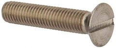 Value Collection - M12x1.75, 60mm OAL Slotted Drive Machine Screw - Flat Head, Grade 316 & A4 Stainless Steel, Uncoated, Without Washer - USA Tool & Supply