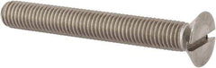 Value Collection - M12x1.75, 90mm OAL Slotted Drive Machine Screw - Flat Head, Grade 316 & A4 Stainless Steel, Uncoated, Without Washer - USA Tool & Supply
