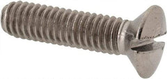 Value Collection - M4x0.70 Metric Coarse, 16mm OAL Slotted Drive Machine Screw - Oval Head, Grade 316 & A4 Stainless Steel, Uncoated, Without Washer - USA Tool & Supply