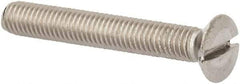 Value Collection - M5x0.80 Metric Coarse, 35mm OAL Slotted Drive Machine Screw - Oval Head, Grade 316 & A4 Stainless Steel, Uncoated, Without Washer - USA Tool & Supply