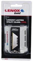 Lenox - 100 Piece Bi-Metal Utility Knife Blade - 2-3/8" OAL - USA Tool & Supply