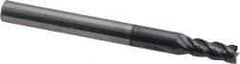 ProMax - 5/32", 3/8" LOC, 3/16" Shank Diam, 2" OAL, 4 Flute, Solid Carbide Square End Mill - Single End, AlTiN Finish, Spiral Flute, 40° Helix, Centercutting, Right Hand Cut, Right Hand Flute, Series 155 - USA Tool & Supply