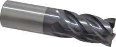 ProMax - 1", 1-3/4" LOC, 1" Shank Diam, 4" OAL, 4 Flute, Solid Carbide Square End Mill - Single End, AlTiN Finish, Spiral Flute, 40° Helix, Right Hand Cut, Right Hand Flute, Series 155 - USA Tool & Supply