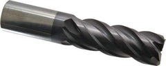 ProMax - 1", 2-3/4" LOC, 1" Shank Diam, 5" OAL, 4 Flute, Solid Carbide Square End Mill - Single End, AlTiN Finish, Spiral Flute, 40° Helix, Centercutting, Right Hand Cut, Right Hand Flute, Series 155 - USA Tool & Supply