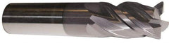 ProMax - 5/8", 4 Flute, Single End, Solid Carbide, 0.03" Corner Radius End Mill - 3-1/2" OAL, 40° Helix, Right Hand Flute, 1-1/4" LOC, Right Hand Cut - USA Tool & Supply