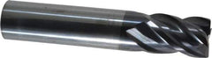 ProMax - 1/2", 4 Flute, Single End, Solid Carbide, 0.02" Corner Radius End Mill - 2-1/2" OAL, 40° Helix, Right Hand Flute, 5/8" LOC, Right Hand Cut - USA Tool & Supply