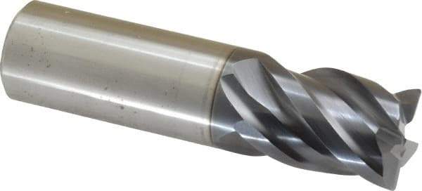 ProMax - 3/4", 4 Flute, Single End, Solid Carbide, 0.03" Corner Radius End Mill - 3" OAL, 40° Helix, Right Hand Flute, 1" LOC, Right Hand Cut - USA Tool & Supply