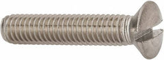 Value Collection - M6x1.00 Metric Coarse, 30mm OAL Slotted Drive Machine Screw - Oval Head, Grade 316 & A4 Stainless Steel, Uncoated, Without Washer - USA Tool & Supply