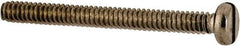 Value Collection - M1.6x0.35 Metric Coarse, 16mm Length Under Head Slotted Drive Machine Screw - Fillister Head, Grade 316 & A4 Stainless Steel, Uncoated, Without Washer - USA Tool & Supply