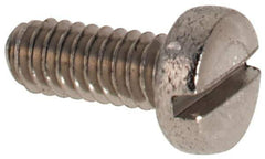 Value Collection - M2x0.40 Metric Coarse, 5mm Length Under Head Slotted Drive Machine Screw - Fillister Head, Grade 316 & A4 Stainless Steel, Uncoated, Without Washer - USA Tool & Supply