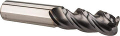 Niagara Cutter - 1/2", 3 Flute, Single End, Solid Carbide, 1/8" Corner Radius End Mill - 3" OAL, 45° Helix, Right Hand Flute, 1-1/4" LOC, Right Hand Cut - USA Tool & Supply