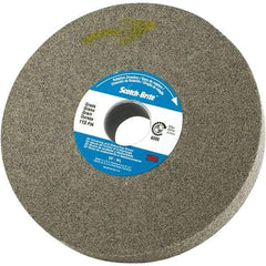 3M - 6" Diam, 0.37" Face Width, 1" Center Hole, Fine Grade, Silicon Carbide Deburring Wheel - Convolute, Density 8 Grade - USA Tool & Supply