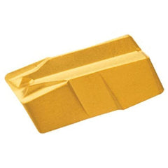 Iscar - 400060GIF E Grade IC830, 4mm Cutting Width Carbide Grooving Insert - 2.4mm Max Depth of Cut, Neutral, 0.6mm Corner Radius, TiAlN Finish - USA Tool & Supply