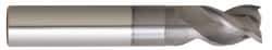 Niagara Cutter - 1", 3 Flute, Single End, Solid Carbide, 0.04" Corner Radius End Mill - 4" OAL, 40° Helix, Right Hand Flute, 1-1/4" LOC, Right Hand Cut, 1-5/8" Extended Reach - USA Tool & Supply