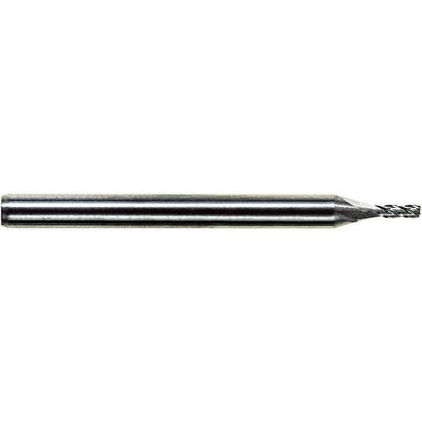 M.A. Ford - 0.1", 0.3" LOC, 1/8" Shank Diam, 1-1/2" OAL, 4 Flute, Solid Carbide Square End Mill - Single End, TiCN Finish, Spiral Flute, 30° Helix, Centercutting, Right Hand Cut, Right Hand Flute - USA Tool & Supply