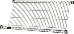 Quantum Storage - 1 Shelf Wire Shelving Unit - 48" Wide x 24" Deep x 1" High, - USA Tool & Supply