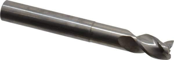 Niagara Cutter - 3/8", 3 Flute, Single End, Solid Carbide, 0.015" Corner Radius End Mill - 3" OAL, 40° Helix, Right Hand Flute, 1/2" LOC, Right Hand Cut, 1-3/8" Extended Reach - USA Tool & Supply