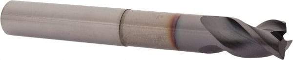 Niagara Cutter - 1/2", 3 Flute, Single End, Solid Carbide, 0.02" Corner Radius End Mill - 4" OAL, 40° Helix, Right Hand Flute, 5/8" LOC, Right Hand Cut, 2-1/8" Extended Reach - USA Tool & Supply