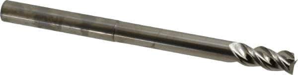 Niagara Cutter - 3/8", 3/4" LOC, 3/8" Shank Diam, 5" OAL, 3 Flute, Solid Carbide Square End Mill - Single End, Uncoated, Spiral Flute, 45° Helix, Centercutting, Right Hand Cut, Right Hand Flute, Series AN345 - USA Tool & Supply