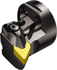 Sandvik Coromant - Right Hand Cut, Size 40, DNMG 150608 Insert Compatiblity, Internal Modular Turning & Profiling Cutting Unit Head - 27mm Ctr to Cutting Edge, 32mm Head Length, Through Coolant, Series T-Max P - USA Tool & Supply