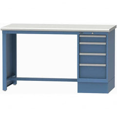 LISTA - Stationary Work Benches, Tables Type: Workstation Top Material: Plastic Laminate - USA Tool & Supply