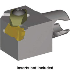 Kennametal - Insert Style NG 2L, 25mm Head Length, Right Hand Cut, External Modular Threading Cutting Unit Head - System Size KM20, 17mm Center to Cutting Edge, Series Top Notch - USA Tool & Supply