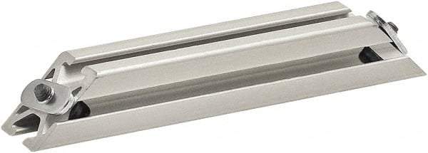80/20 Inc. - 25mm Wide, Open Shelving Accessory/Component - Aluminum, Clear Anodized Finish, 160mm Long, Use with 2525 - USA Tool & Supply