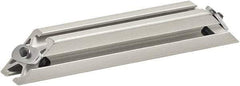 80/20 Inc. - 25mm Wide, Open Shelving Accessory/Component - Aluminum, Clear Anodized Finish, 160mm Long, Use with 2525 - USA Tool & Supply