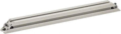 80/20 Inc. - 25mm Wide, Open Shelving Accessory/Component - Aluminum, Clear Anodized Finish, 320mm Long, Use with 2525 - USA Tool & Supply