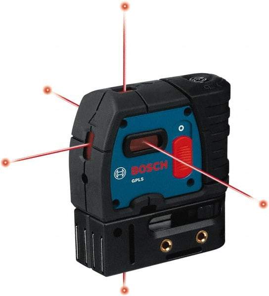 CST/berger - 5 Beam 100' Max Range Self Leveling Plumb & Square Laser - Red Beam, 1/4" at 100' Accuracy, 4-1/8" Long x 3-1/8" Wide x 1-5/8" High, Battery Included - USA Tool & Supply