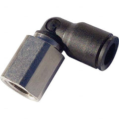 Legris - Plastic Push-To-Connect Tube Fittings Type: Female Elbow Tube Outside Diameter (mm): 4 - USA Tool & Supply
