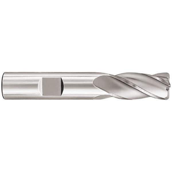 SGS - 12mm, 4 Flute, Single End, Solid Carbide, 0.5mm Corner Radius End Mill - 75mm OAL, 30° Helix, Right Hand Flute, 25mm LOC, Right Hand Cut - USA Tool & Supply