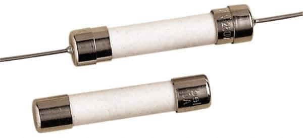 Ferraz Shawmut - 250 VAC, 1.25 Amp, Time Delay Miniature Ceramic Fuse - Clip Mount, 1-1/4" OAL, 1/4" Diam - USA Tool & Supply