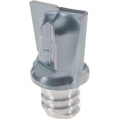 Iscar - MM HCT06 IC908 Grade Carbide End Mill Milling Tip Insert - TiAlN Coated, 2 Flutes, 10mm Cut Diam, 9mm Depth of Cut, 12.35mm Extension, 1/64" Cnr Rad, 10° Helix Angle - USA Tool & Supply