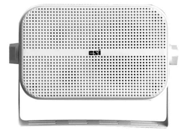 Speco - 65 Max Watt, Rectangular Plastic PA Speaker - Weather and Waterproof, 3-3/4 Inch Deep - USA Tool & Supply