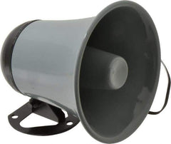 Speco - 15 Max Watt, 5 Inch Diameter, Round Plastic Standard Horn and Speaker - Weather and Waterproof, 5 Inch Deep - USA Tool & Supply