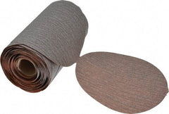 Norton - 5" Diam, 180 Grit Aluminum Oxide Adhesive PSA Disc - Fine Grade, Natural, B Weighted Backing, Flexible - USA Tool & Supply