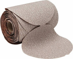 Norton - 5" Diam, 100 Grit Aluminum Oxide Adhesive PSA Disc - Medium Grade, Natural, B Weighted Backing, Flexible - USA Tool & Supply