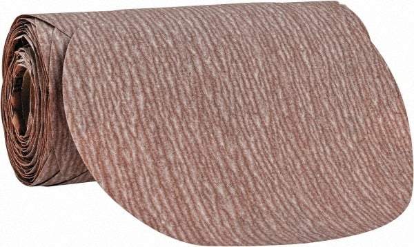 Norton - 6" Diam, 280 Grit Aluminum Oxide Adhesive PSA Disc - Very Fine Grade, Natural, B Weighted Backing, Flexible - USA Tool & Supply