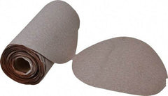 Norton - 6" Diam, 240 Grit Aluminum Oxide Adhesive PSA Disc - Very Fine Grade, Natural, B Weighted Backing, Flexible - USA Tool & Supply