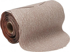 Norton - 6" Diam, 180 Grit Aluminum Oxide Adhesive PSA Disc - Fine Grade, Natural, B Weighted Backing, Flexible - USA Tool & Supply