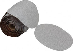 Norton - 6" Diam, 80 Grit Aluminum Oxide Adhesive PSA Disc - Coarse Grade, Natural, B Weighted Backing, Flexible - USA Tool & Supply