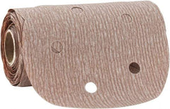 Norton - 5" Diam, 400 Grit Aluminum Oxide Adhesive PSA Disc - Super Fine Grade, Natural, B Weighted Backing, Flexible - USA Tool & Supply