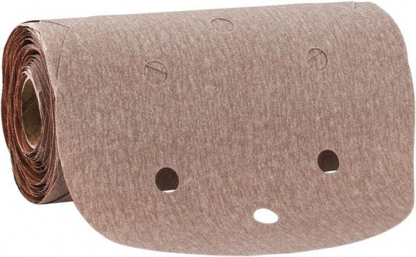 Norton - 6" Diam, 400 Grit Aluminum Oxide Adhesive PSA Disc - Super Fine Grade, Natural, B Weighted Backing, Flexible - USA Tool & Supply