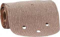 Norton - 6" Diam, 280 Grit Aluminum Oxide Adhesive PSA Disc - Very Fine Grade, Natural, B Weighted Backing, Flexible - USA Tool & Supply