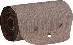 Norton - 6" Diam, 220 Grit Aluminum Oxide Adhesive PSA Disc - Fine Grade, Natural, B Weighted Backing, Flexible - USA Tool & Supply