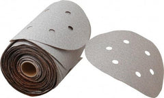 Norton - 6" Diam, 80 Grit Aluminum Oxide Adhesive PSA Disc - Coarse Grade, Natural, B Weighted Backing, Flexible - USA Tool & Supply
